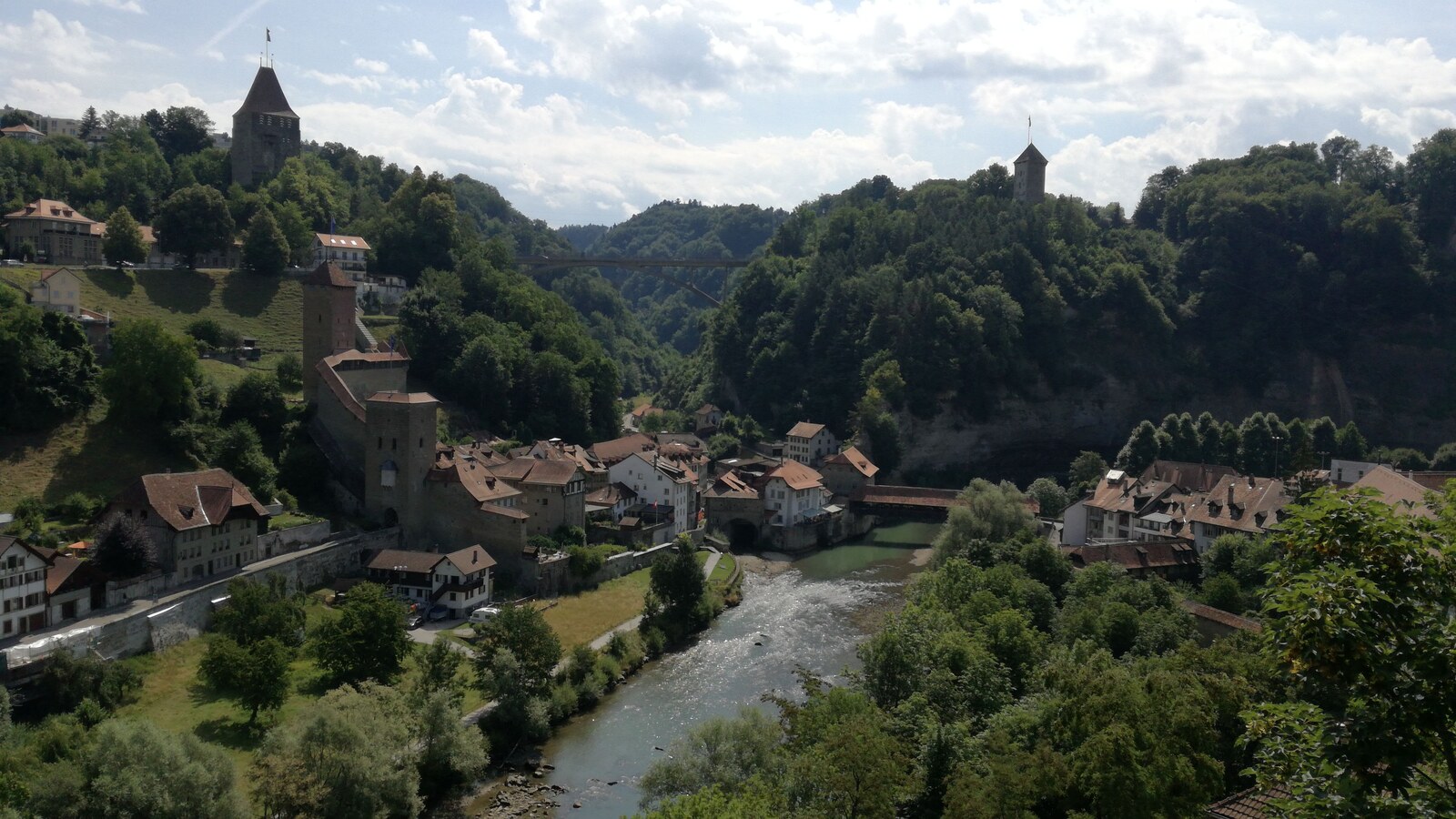 La Sarine - Vue satellite